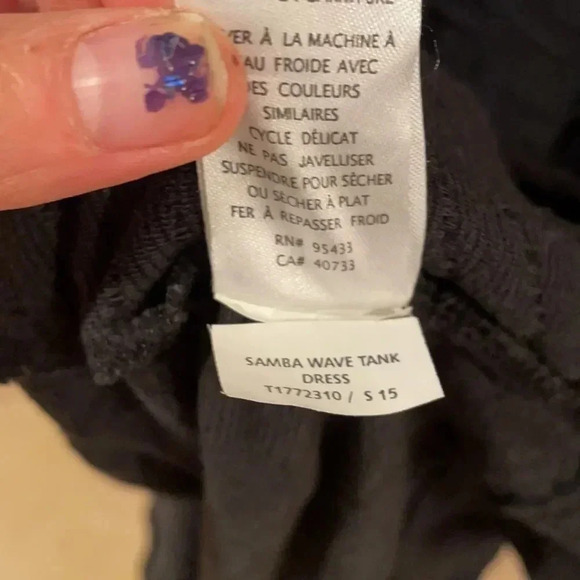 Toad and Co samba wave tank dress in black - Picture 9 of 12